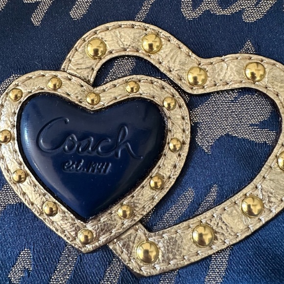 SOLD LIVE! RARE Coach 2012 Blue Satin Canvas 1941 Shoulder/Crossbody Bag - NWOT - Picture 7 of 9